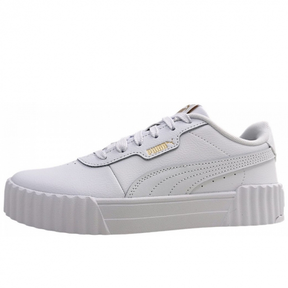 Puma Carina 3.0 sportlicher Schnürer in white/gold 01