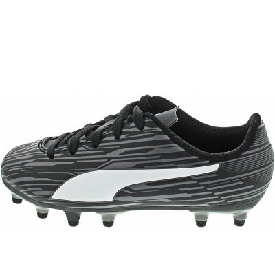 Puma Rapido III FG/AG Jr Fußballschuh Nocken in black-white
