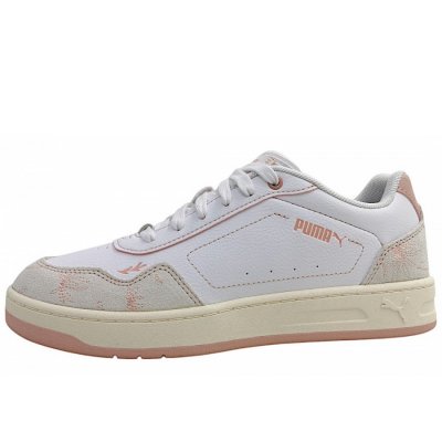 Puma Court Classy sportlicher Schnürer in white/rose 01