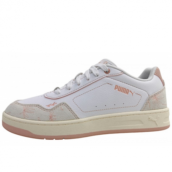 Puma Court Classy sportlicher Schnürer in white/rose 01