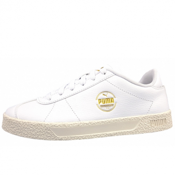 Puma Club Sneaker low in 001 white/ team gold
