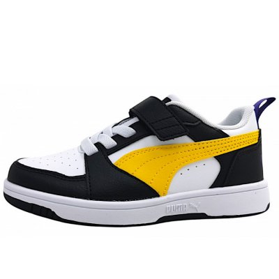 Puma Rebound PS Klettschuh in weiß/yellow 23 Puma Rebound PS Klettschuh in weiß/yellow 23