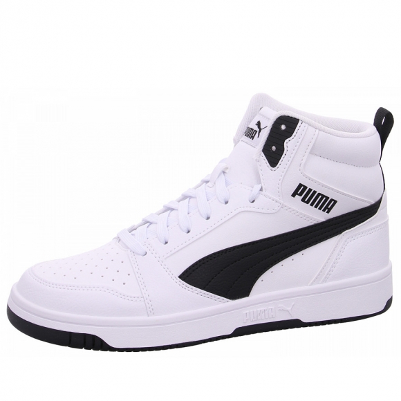 Puma Rebound V6 Mid Jr. Sneaker high in 002 white black