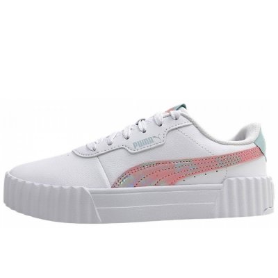 Puma Carina 3.0 Space Bell sportlicher Schnürer in white/pink 027 Puma Carina 3.0 Space Bell sportlicher Schnürer in white/pink 027