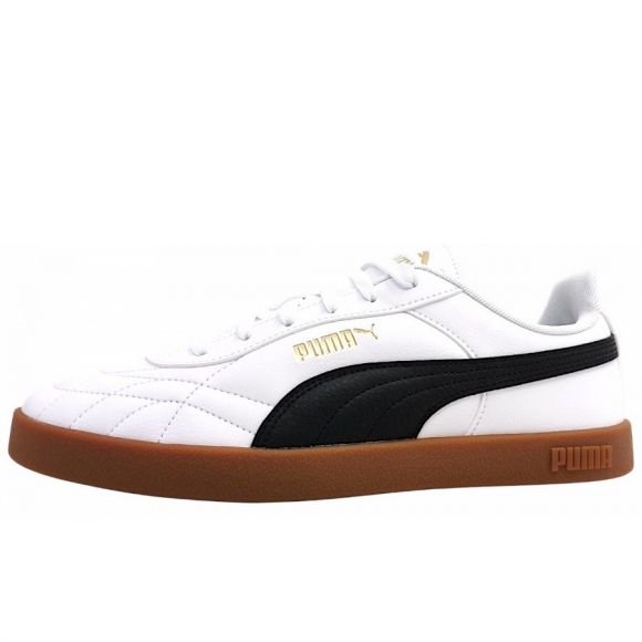 Puma Club II Indoor sportlicher Schnürer in white/black/gum 07