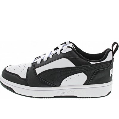 Puma Rebound V6 Lo Jr Sneaker in puma white-puma black Puma Rebound V6 Lo Jr Sneaker in puma white-puma black