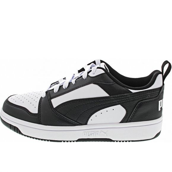 Puma Rebound V6 Lo Jr Sneaker in puma white-puma black