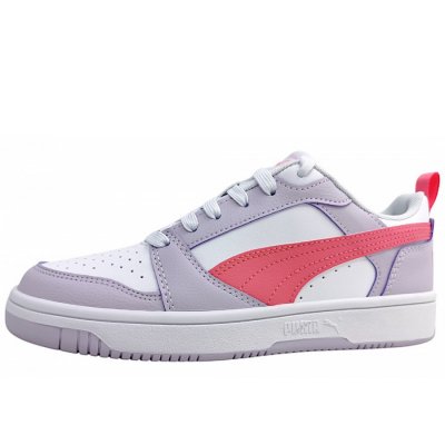 Puma Rebound Jr Schnürer in weiß/lilac 022 Puma Rebound Jr Schnürer in weiß/lilac 022