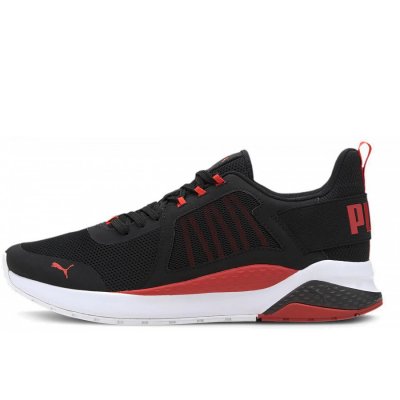 Puma Sneaker in black/high risk red