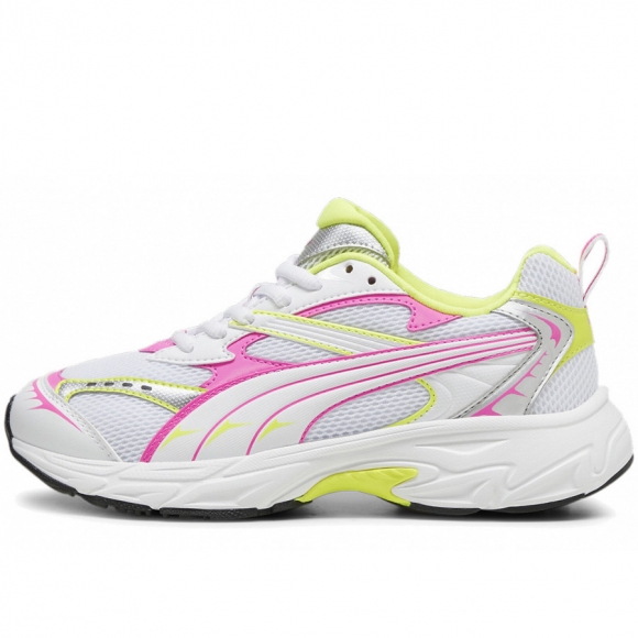 Puma Sneaker low in PUMA WHITE-POISON PINK-ELECTRIC LIME