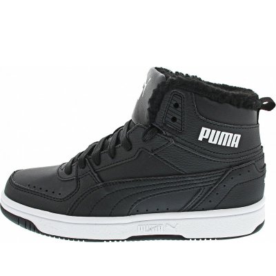 Puma Rebound Joy Fur Jr Sneaker high in puma black-puma white Puma Rebound Joy Fur Jr Sneaker high in puma black-puma white