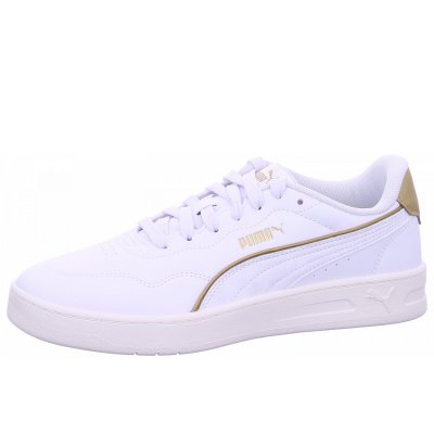 Puma Court Lally Sneaker in 001 white gold Puma Court Lally Sneaker in 001 white gold