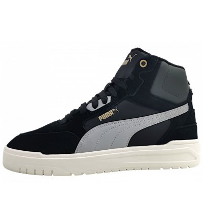 Puma Shuffle Downtown MID WIR Sneaker in Black/gray/gold 02