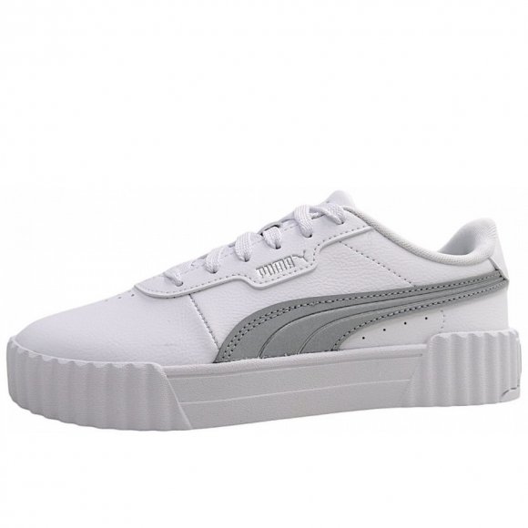 Puma Carina 3.0 sportlicher Schnürer in white/aqua 001