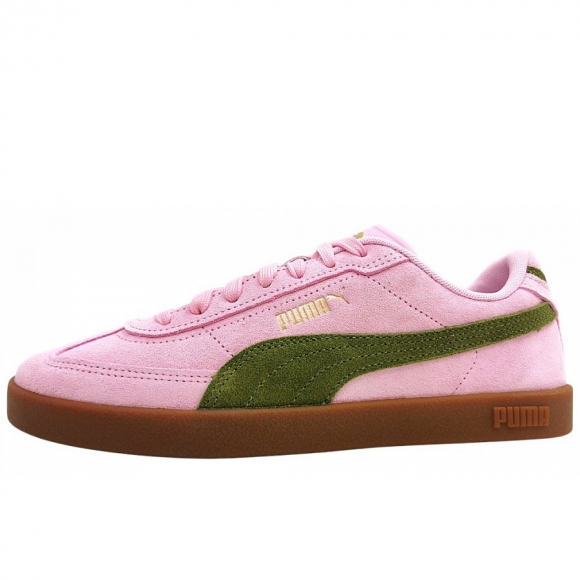 Puma Club II Era Suede sportlicher Schnürer in pink/olive 31