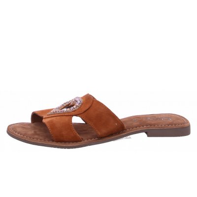 Queens Pantolette in tan