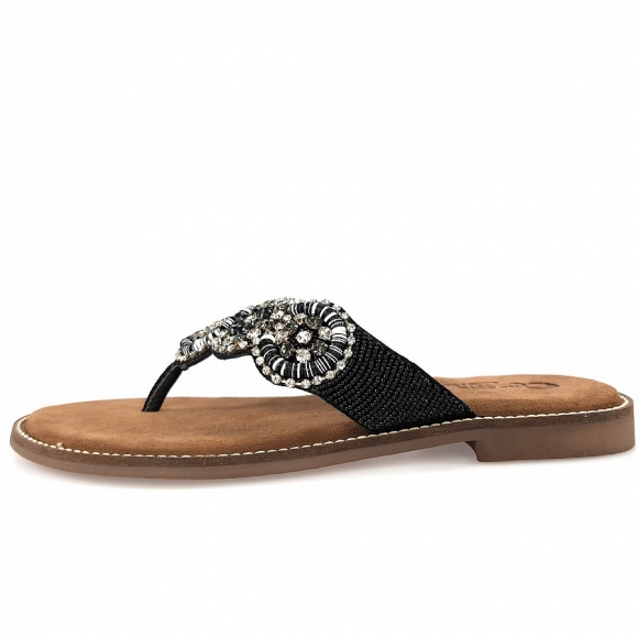Queens Pantolette in Black Multi