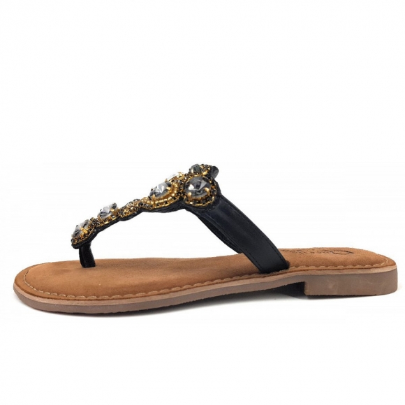 Queens Pantolette in black