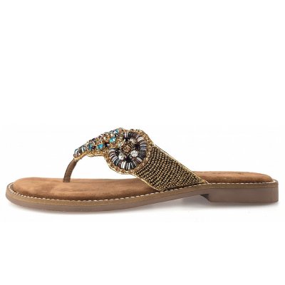 Queens Pantolette in Bronze multi Queens Pantolette in Bronze multi