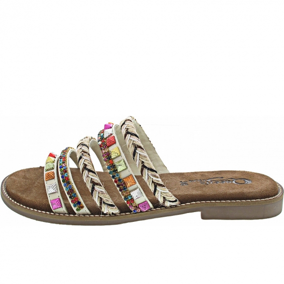 Queens Pantolette in off white