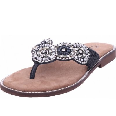 Queens Pantolette in schwarz