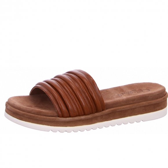 Queens Pantolette in dk.tan Queens Pantolette in dk.tan