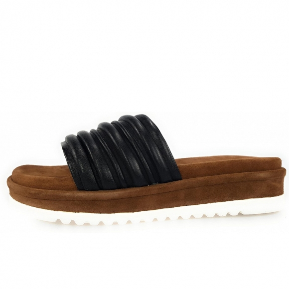Queens Pantolette in Black