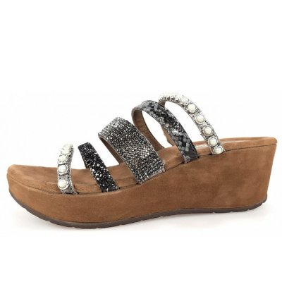 Queens Pantolette in Grau Queens Pantolette in Grau