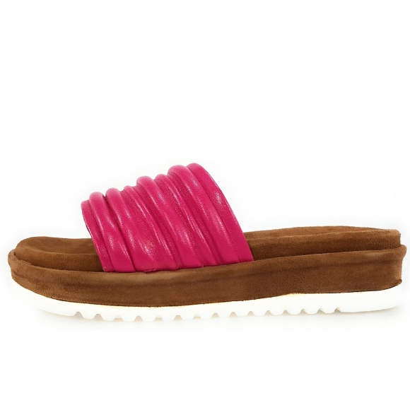 Queens Pantolette in Fuxia