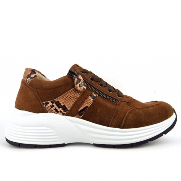 Remonte braun kombi. Reißvers. Sneaker in amaretto/brown