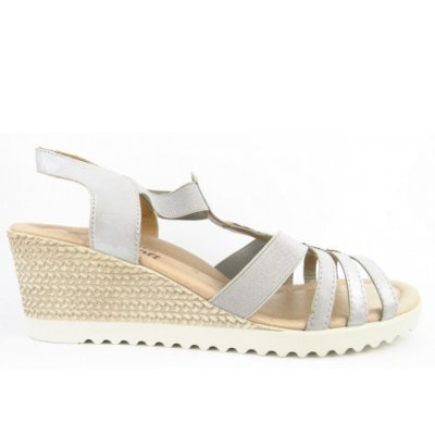 Remonte Sandale Keil D3461-90 Sandale in silber/platin