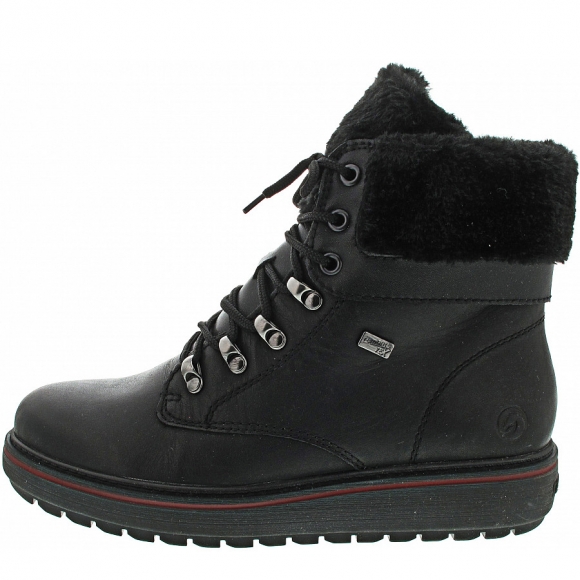 Remonte Schnürstiefel in schwarz