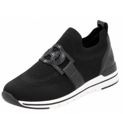 Remonte Slipper in schwarz metalic schwarz