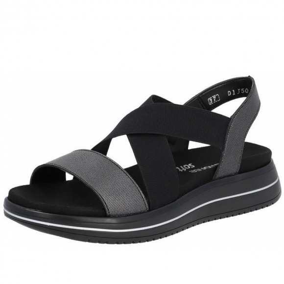 Remonte Sandale in nero schwarz