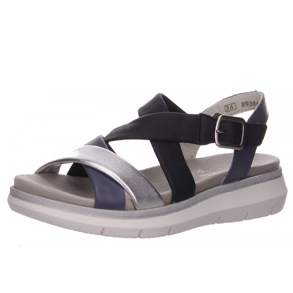 Remonte Sandalette in blau kombi.