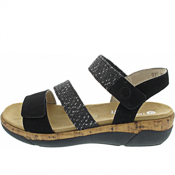 Remonte Sandale in schwarz/black