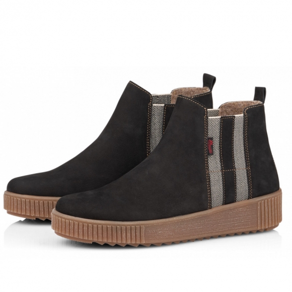 Remonte Keilstiefeletten in schwarz