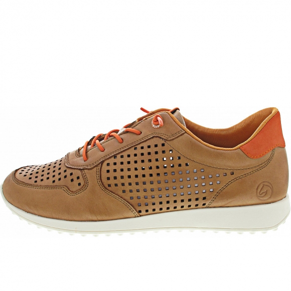 Remonte Schnürschuhe in noccia/orange/noccia