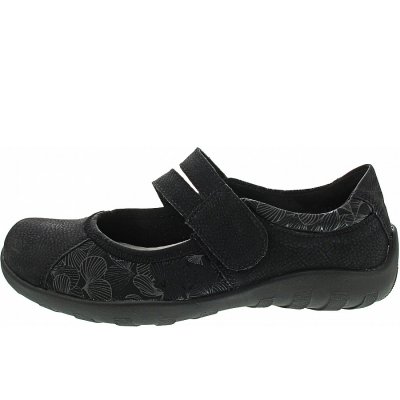 Remonte Ballerina in schwarz/schwarz/gunm