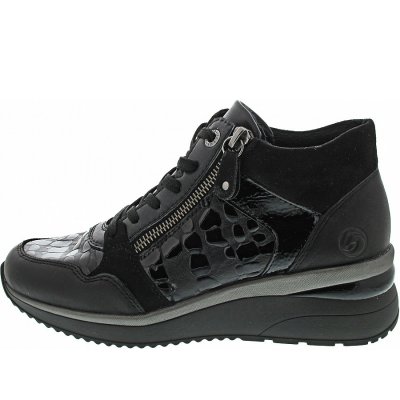 Remonte Schnürstiefelette in schwarz