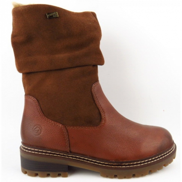 Remonte Lammwolle TEX Stiefel in nussbraun/sattel