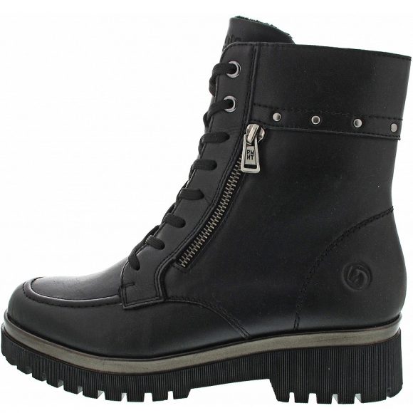 Remonte Schnürstiefel in schwarz