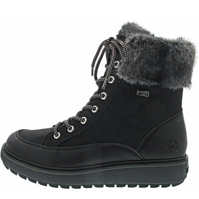 Remonte Schnürstiefel in schwarz kombi