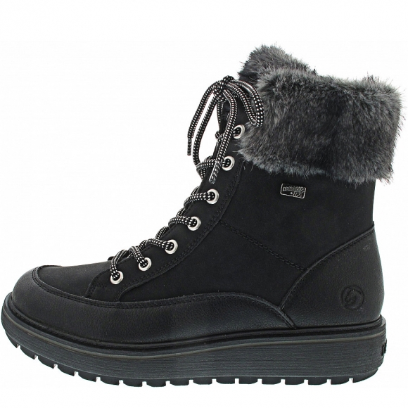 Remonte Schnürstiefel in schwarz kombi