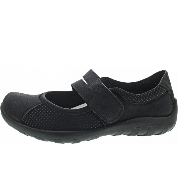 Remonte Ballerina in schwarz/schwarz/schw