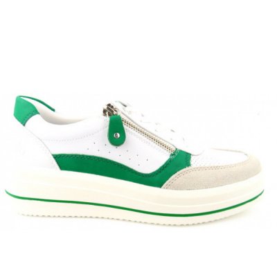 Remonte Remonte FS Halbschuh sportlicher Schnürer in quarz/weiss/smaragd/wei