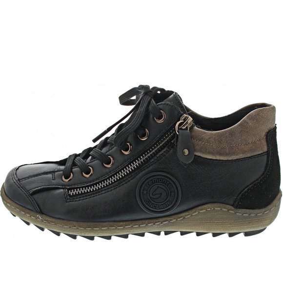 Remonte Schnürschuhe in schwarz/schwarz/schw