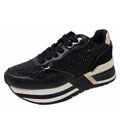 REPLAY Mennet Stone Sneaker in black REPLAY Mennet Stone Sneaker in black