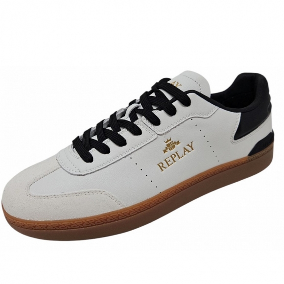 REPLAY Pyper Double Sneaker in white black