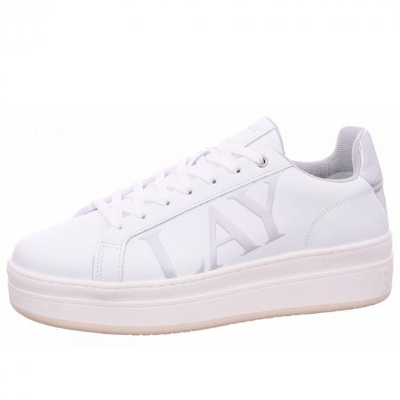 REPLAY Camden Look Sneaker in 081 white silver